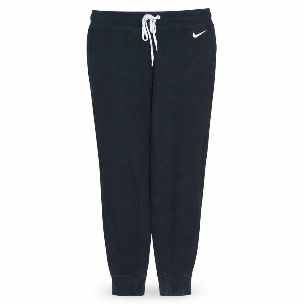 Nike Mens Black Jogger Trousers L Regular Fit Cotton Blend