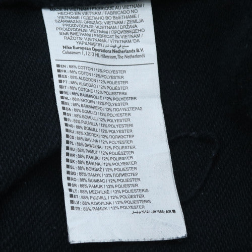 Nike Mens Black Jogger Trousers L Regular Fit Cotton Blend