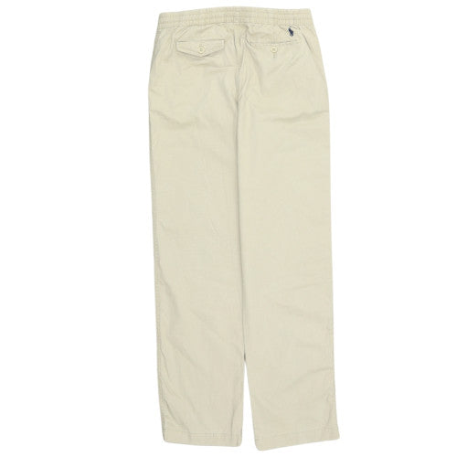 Ralph Lauren Boys Beige Chino Trousers Age 14 Elastic Waist