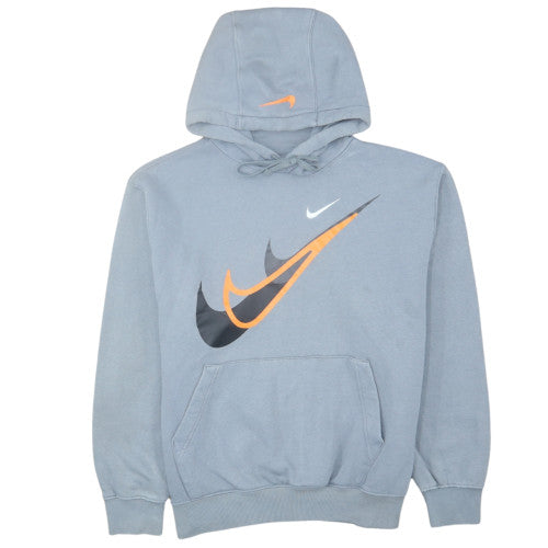 Nike Men’s Blue Pullover Hoodie M Graphic Logo Sportswear
