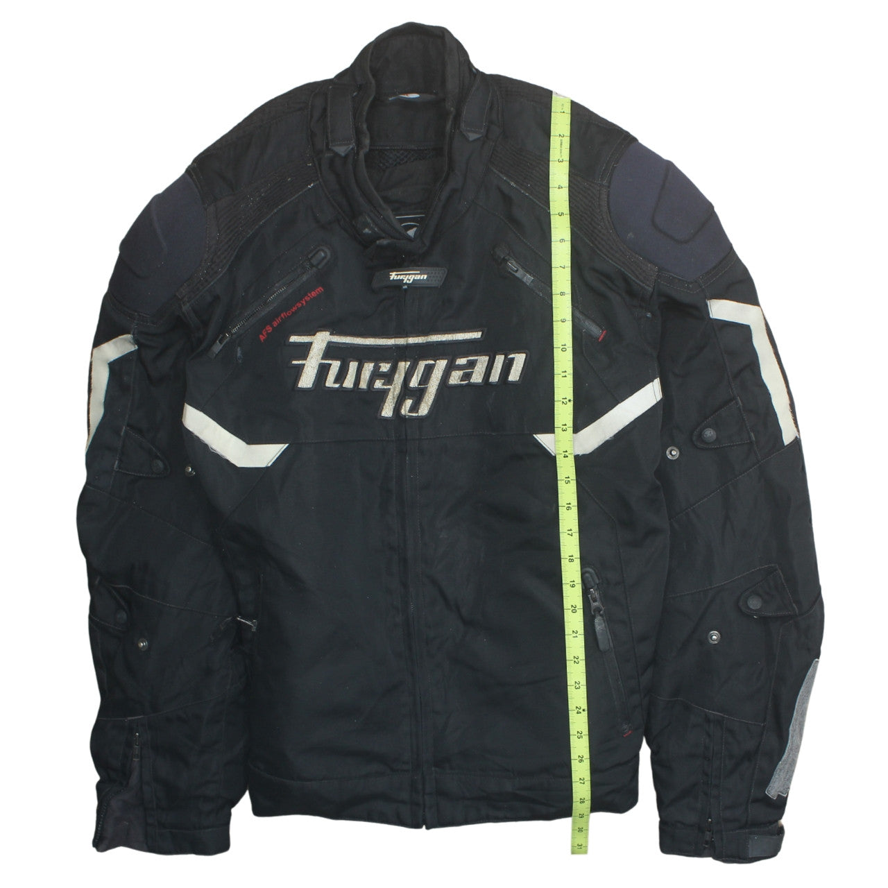 Furygan Men's Black 3XL Motorcycle Jacket Waterproof Lined Armor Protection