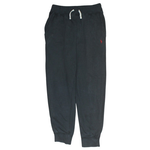 Ralph Lauren Men’s Black Jogger Trousers Size S Elastic Waist Fleece