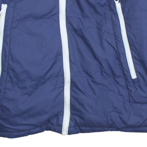 Timberland Boys Blue Hooded Puffer Jacket Size 12 Years Winter Coat