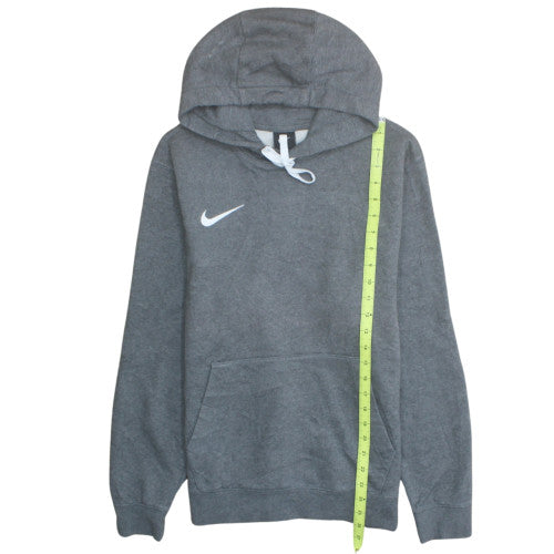 Nike Men's Grey Pullover Hoodie Size S Fleece Logo Sportswear