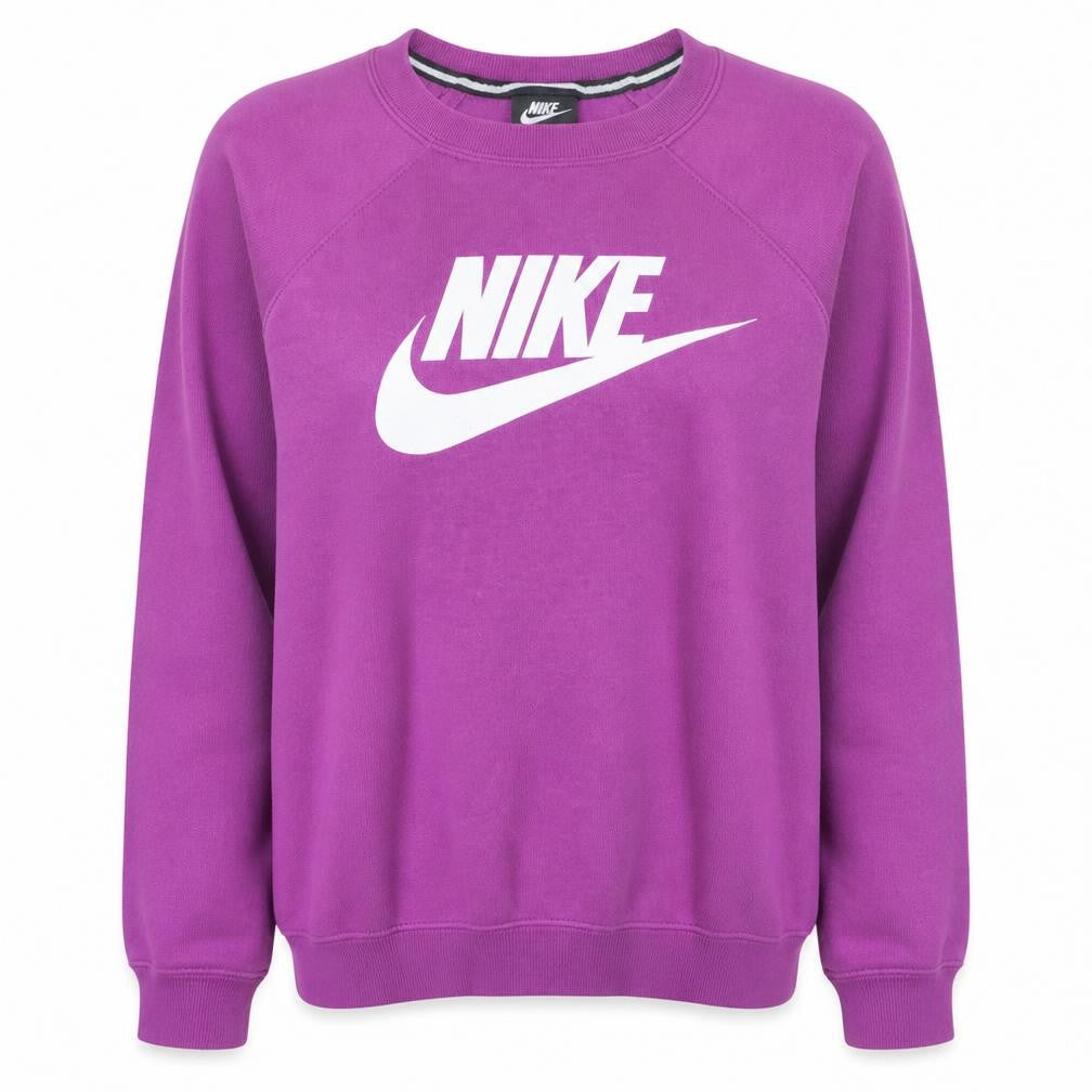Nike Womens Purple Crew Neck Pullover Sweatshirt Large