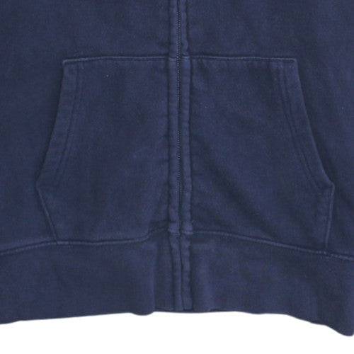 GAP Women Navy Blue Full Zip Hoodie Size L Cotton Blend Casual