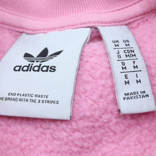 Adidas Womens Pink Crew Neck Pullover Sweatshirt Size M