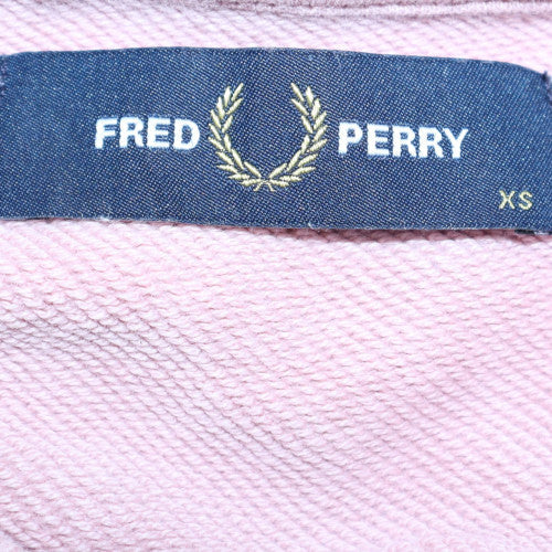 Fred Perry Womens Pink XS Crew Neck Pullover Sweatshirt