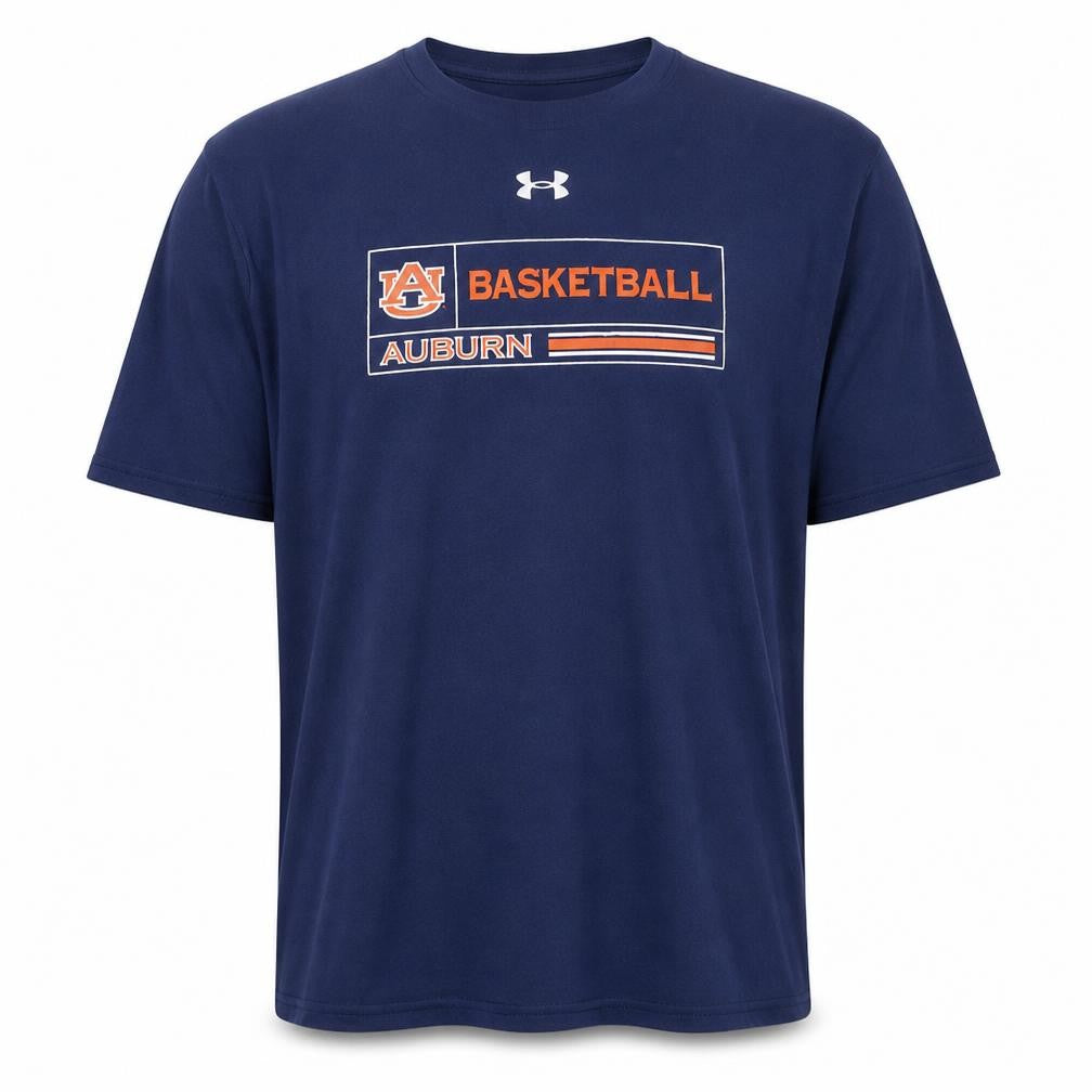 Under Armour Men's Navy Auburn Basketball Graphic T-Shirt Size XL