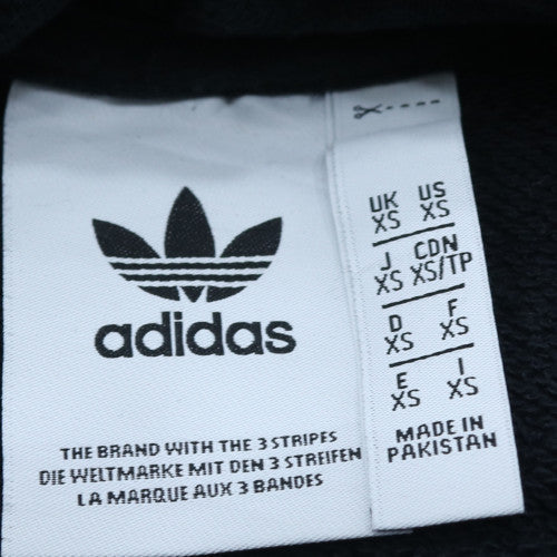 Adidas Mens Black XS Pullover Hoodie Fleece Sweatshirt