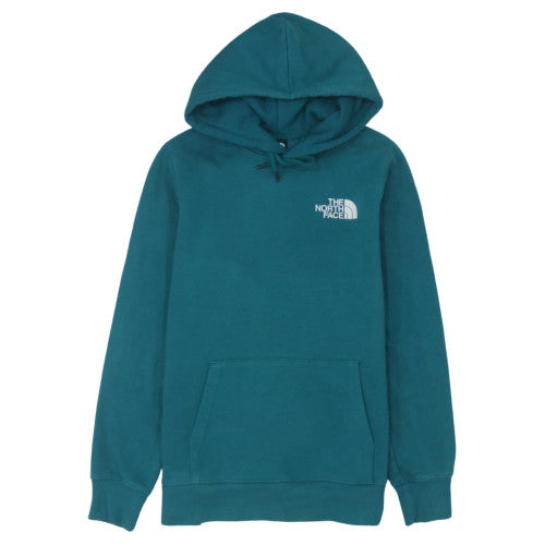 The North Face Womens Teal Pullover Hoodie Size M Cotton Blend