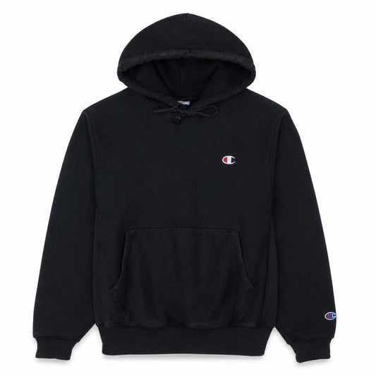 Champion Men's Black Reverse Weave Pullover Hoodie Size S