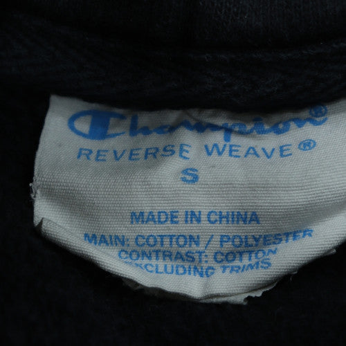 Champion Men's Black Reverse Weave Pullover Hoodie Size S