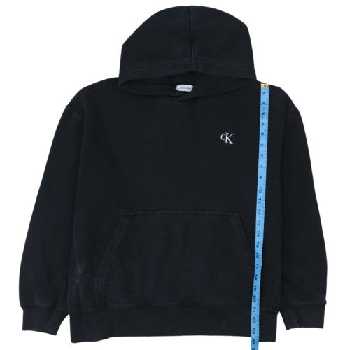Calvin Klein Men's Black Relaxed Fit Pullover Hoodie Size S