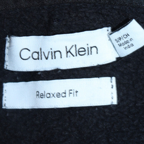 Calvin Klein Men's Black Relaxed Fit Pullover Hoodie Size S