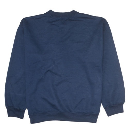FILA Men's Blue Pullover Sweatshirt L Retro Crew Neck