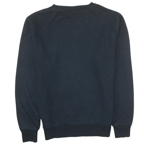 Ellesse Womens Black Crew Neck Pullover Sweatshirt UK 12