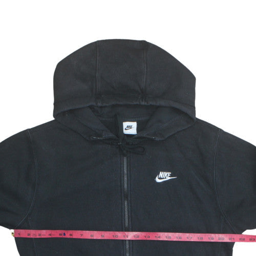 Nike Womens Black Full Zip Hoodie Small Hooded Sweatshirt