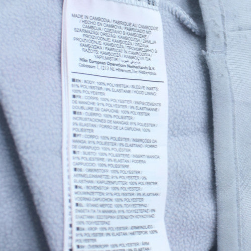 Nike Men's Grey Pullover Hoodie L Regular Fit Sportswear