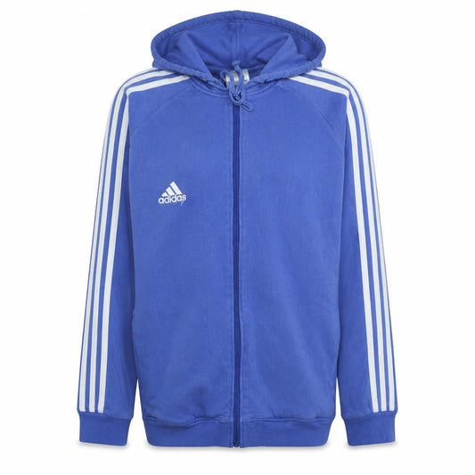 Adidas Men's Blue Full Zip Hoodie XL Fleece Sportswear