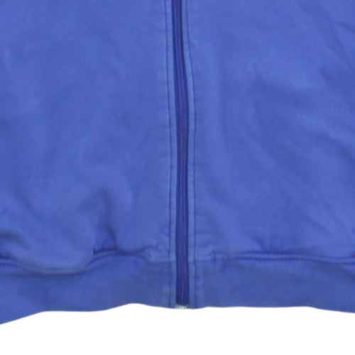 Adidas Men's Blue Full Zip Hoodie XL Fleece Sportswear