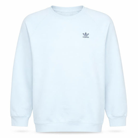 adidas Men's White Pullover Crew Neck Sweatshirt M