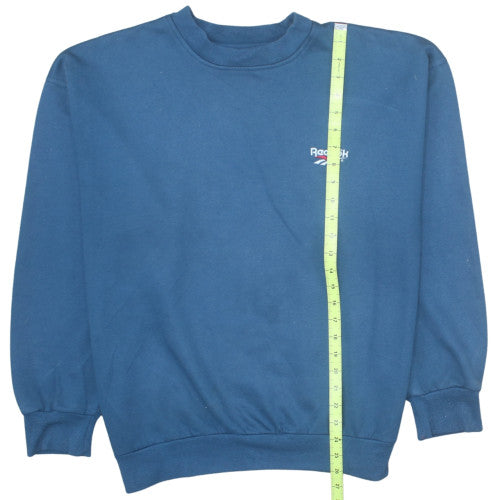 Reebok Men's Blue Pullover Sweatshirt M Crew Neck Vintage Sportswear