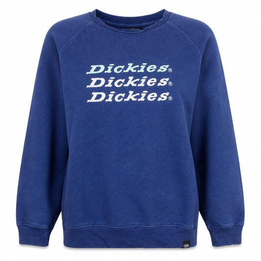 Dickies Womens Blue XL Pullover Crew Neck Sweatshirt Classic Fit