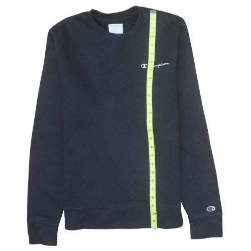 Champion Men's Black Small Pullover Crew Neck Sweatshirt