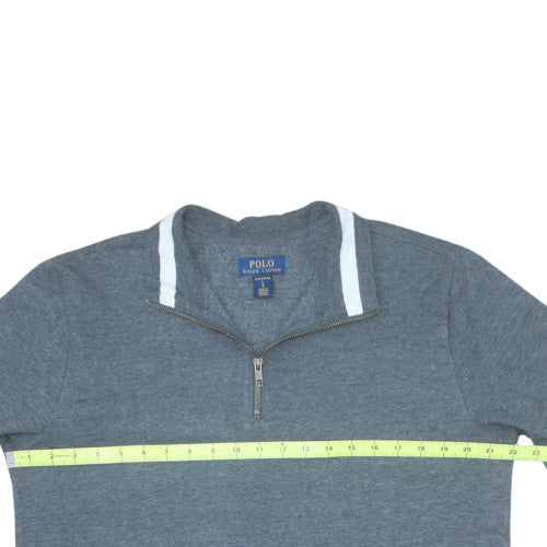 Ralph Lauren Men's Blue 1/4 Zip Sweatshirt Size L