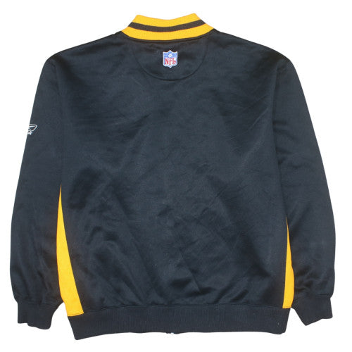 Reebok NFL Team Apparel Men's Black XL Varsity Jacket Steelers Logo