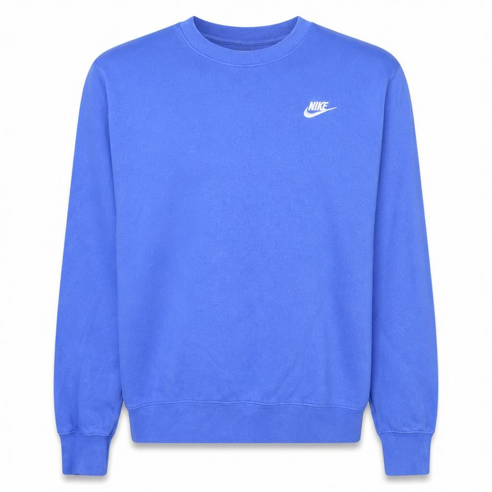 Nike Men's Blue Crew Neck Fleece Sweatshirt M Pullover