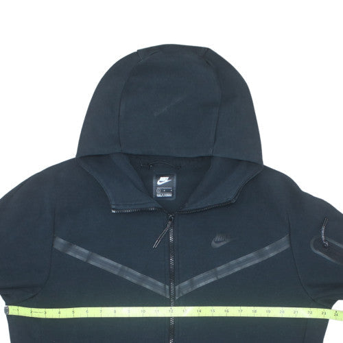 Nike Men's Black Full Zip Hoodie L Fleece Athletic Style