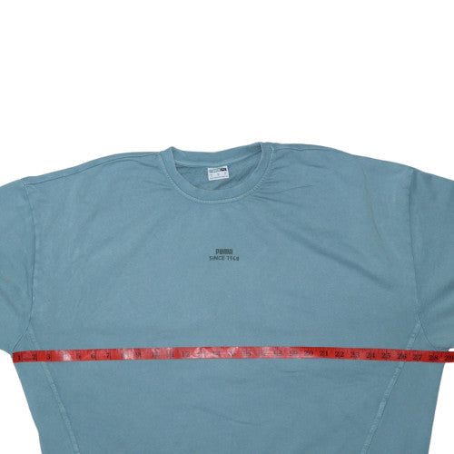 Puma Women's Blue XL Pullover Sweatshirt - Casual Crew Neck