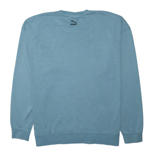 Puma Women's Blue XL Pullover Sweatshirt - Casual Crew Neck