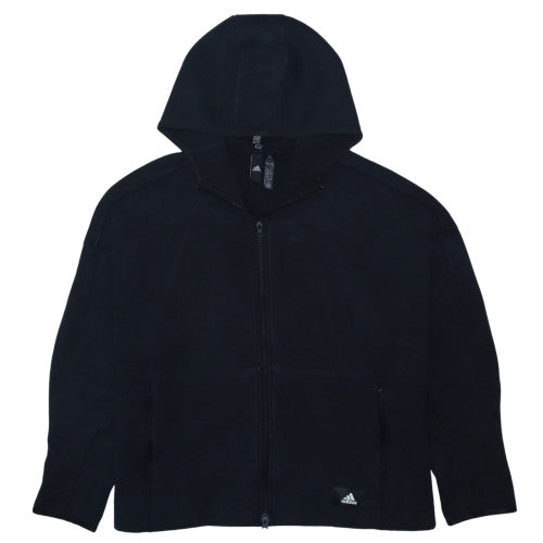 Adidas Men's Black 3XL Full Zip Hoodie Fleece Sweatshirt
