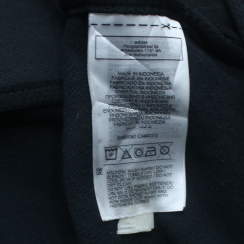 Adidas Men's Black 3XL Full Zip Hoodie Fleece Sweatshirt