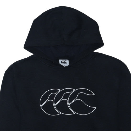 Canterbury Mens Black XL Pullover Hoodie Rugby Sportswear