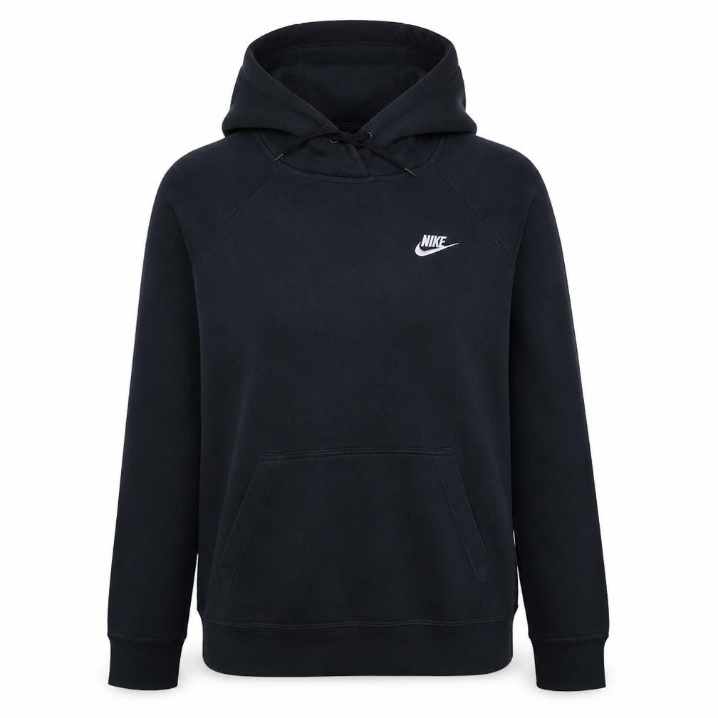 Nike Women's Black Pullover Hoodie Medium Cotton Blend Sweatshirt