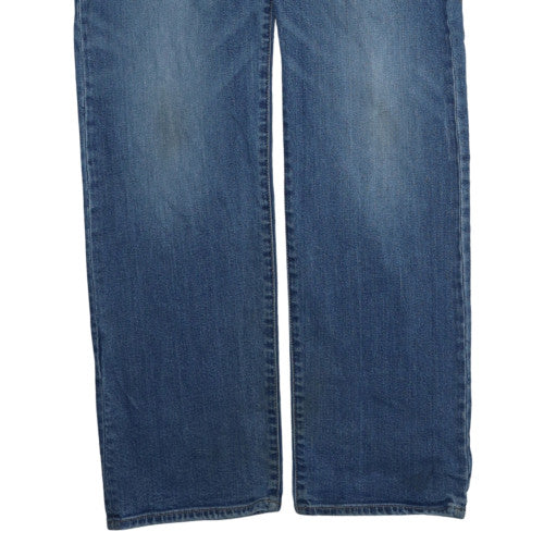 Armani Jeans Men Blue 32 Straight Denim Jeans Regular Fit