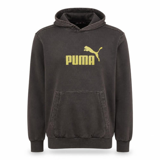 Puma Men's Brown Logo Pullover Hoodie Size S