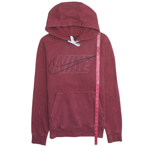 Nike Men's Red Pullover Hoodie Small Hooded Sports Fleece