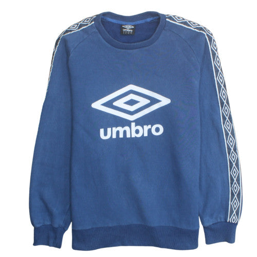 Umbro Men's Blue XL Pullover Sweatshirt Crew Neck Logo Sportswear