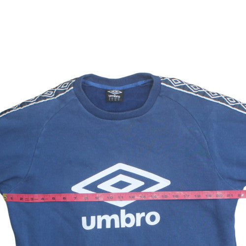 Umbro Men's Blue XL Pullover Sweatshirt Crew Neck Logo Sportswear