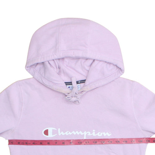Champion Women's Pink Hoodie Small Pullover Logo Sweatshirt
