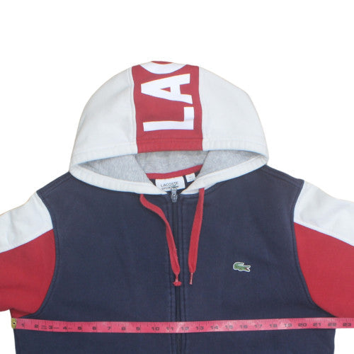 Lacoste Sport Mens Multicoloured Full Zip Hoodie Size XL