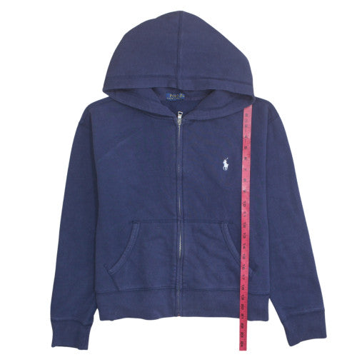 Polo Ralph Lauren Womens Navy Full Zip Hoodie Size M Cotton Blend