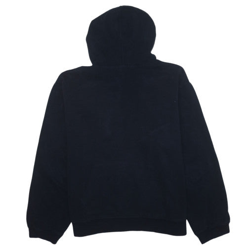 GAP Men's Black Pullover Hoodie Fleece Logo L Regular Fit