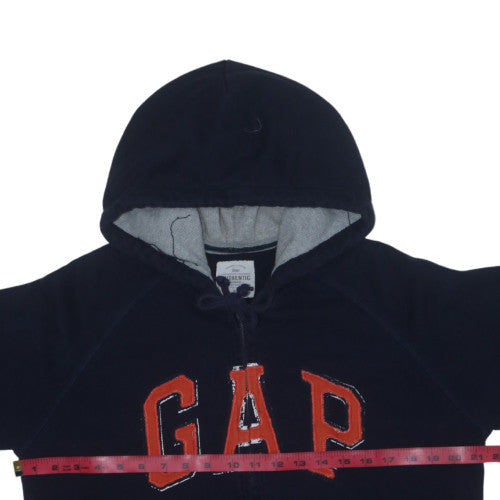 GAP Men’s Black Full Zip Hoodie M Logo Fleece Sweatshirt