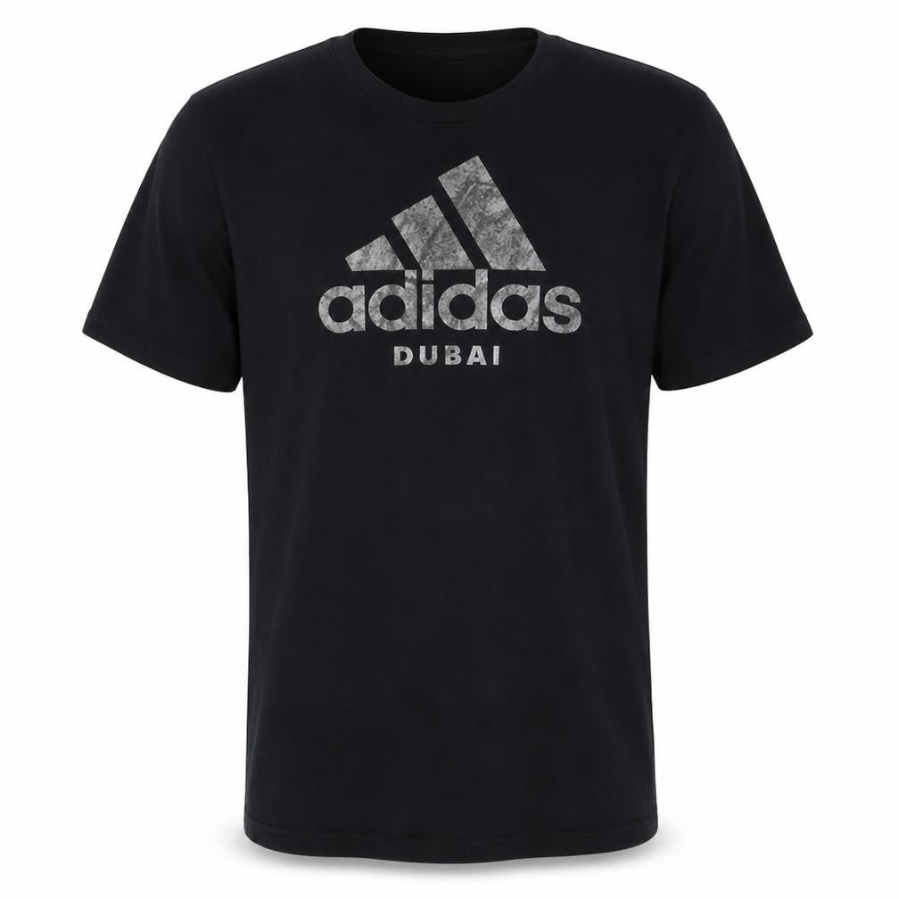 Adidas Men’s Black Dubai Logo Short Sleeve T-Shirt Size S
